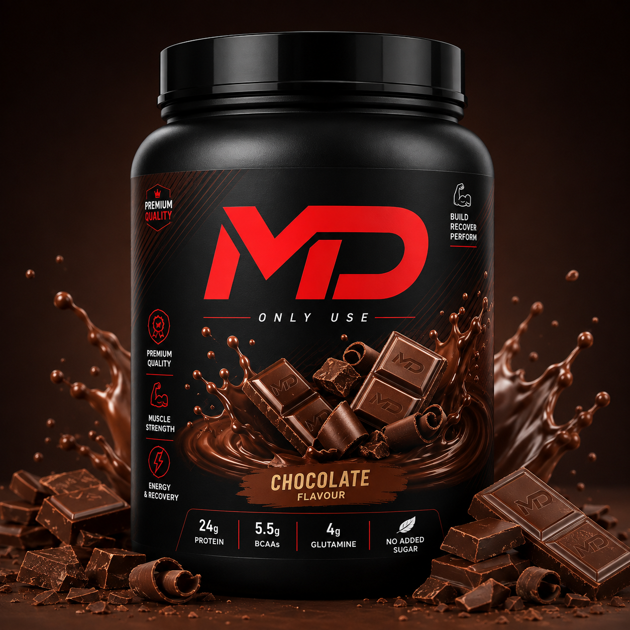 Muscledeck Whey Protein Chocoloate 900gm